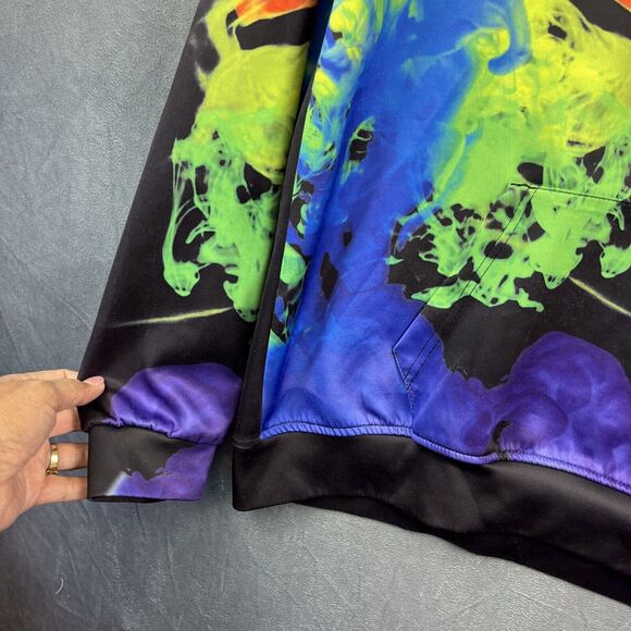 Tie-dye Love is Love Hoodie Men's Small Colorful Smoke San Francisco Pride Faith - Picture 5 of 9